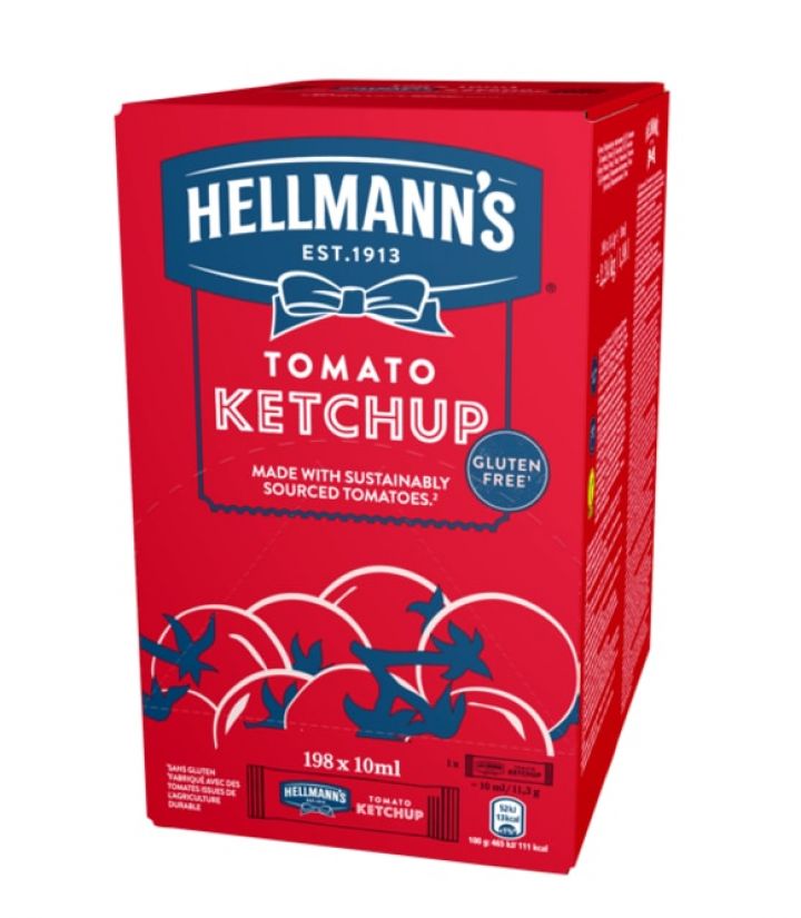 KETCHUP HELLMANN'S PORTIONS 198*10ml