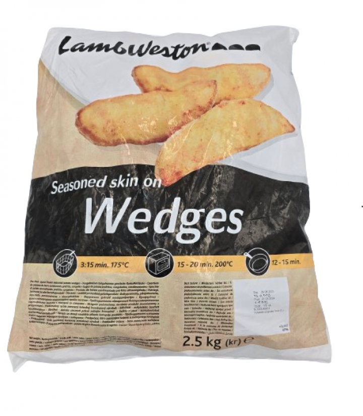 ΠΑΤΑΤΑ ΠΡΟΤΗΓΑΝΙΣΜΕΝΗ SEASONED WEDGES 2,5Kg