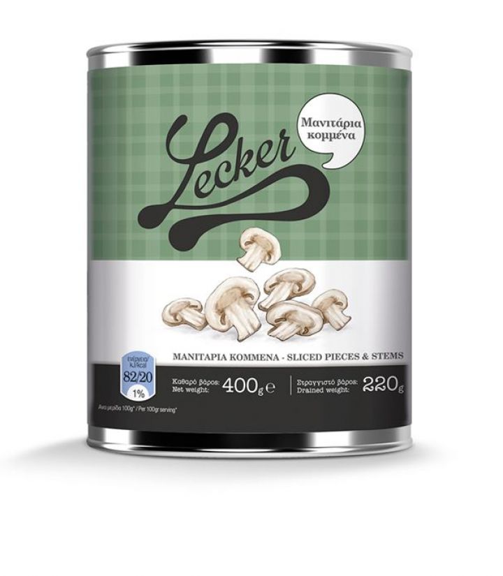 MUSHROOMS CHOPPED LECKER 400gr